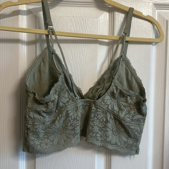 Aerie green  floral bralette size large - Picture 4 of 7